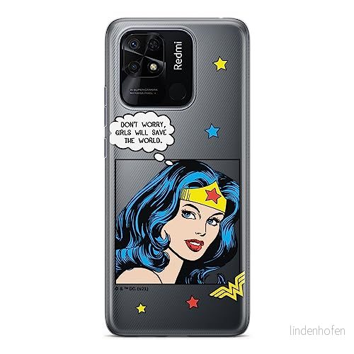 ERT GROUP mobiltelefonfodral för Xiaomi REDMI 10C originalt och officiellt licensierat DC mönster Wonder Woman 028 optimalt anpassad till formen på mobiltelefonen, gedeeltelijk transparant 5905511546571