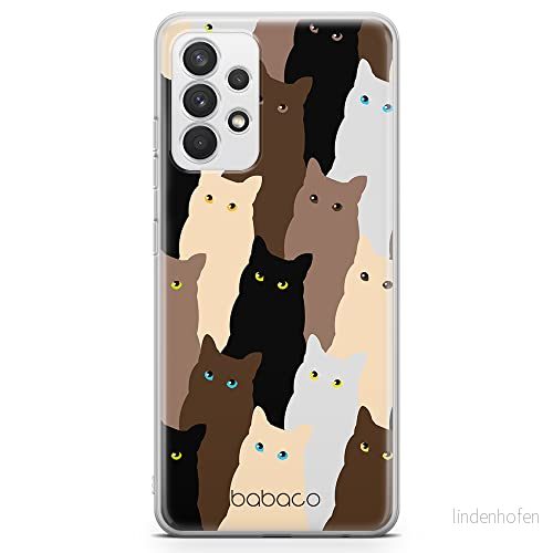ERT GROUP mobiltelefonfodral för Samsung A32 4G LTE originalt och officiellt licensierat Babaco mönster Cats 001 optimalt anpassad till formen på mobiltelefonen, fodral tillverkad av TPU plast 5905131056993