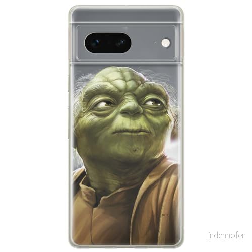 ERT GROUP mobiltelefonfodral för Google PIXEL 7 originalt och officiellt licensierat Star Wars mönster Yoda 006 optimalt anpassad till formen på mobiltelefonen, fodral tillverkad av TPU plast 5905795159030