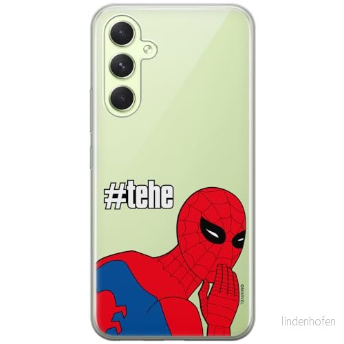 ERT GROUP mobiltelefonfodral för Samsung A54 5G originalt och officiellt licensierat Marvel mönster Spider Man 028 optimalt anpassad till formen på mobiltelefonen, gedeeltelijk transparant 5905795005436