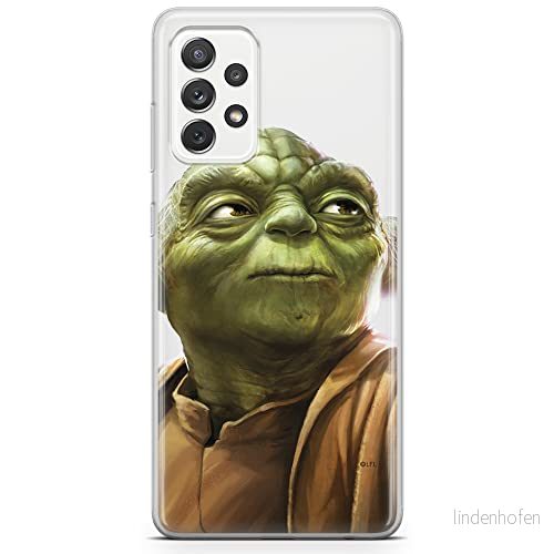 ERT GROUP mobiltelefonfodral för Samsung A73 5G originalt och officiellt licensierat Star Wars mönster Yoda 006 optimalt anpassad till formen på mobiltelefonen, gedeeltelijk transparant 5904805523090