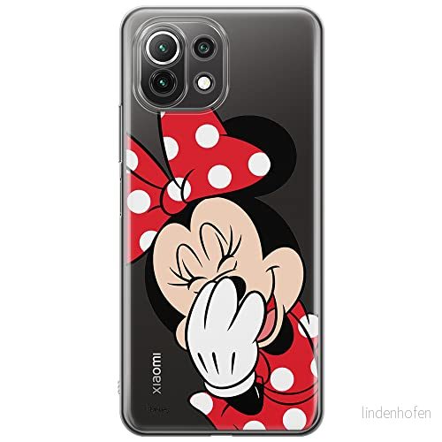 ERT GROUP mobiltelefonfodral för Xiaomi 11 LITE 4G/5G originalt och officiellt licensierat Disney mönster Minnie 006, gedeeltelijk transparant 5903932698664