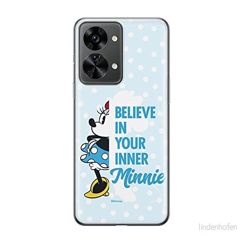 ERT GROUP mobiltelefonfodral för Oneplus NORD 2T 5G originalt och officiellt licensierat Disney mönster Minnie 047 optimalt anpassad till formen på mobiltelefonen, fodral tillverkad av TPU plast 5905511265694