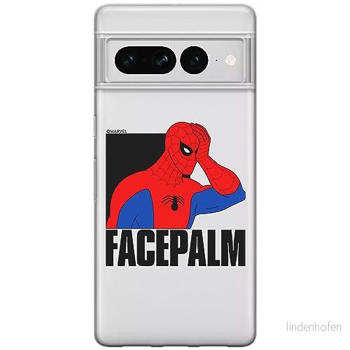 ERT GROUP mobiltelefonfodral för Google PIXEL 7 PRO originalt och officiellt licensierat Marvel mönster Spider Man 029 optimalt anpassad till formen på mobiltelefonen, gedeeltelijk transparant 5905795176884