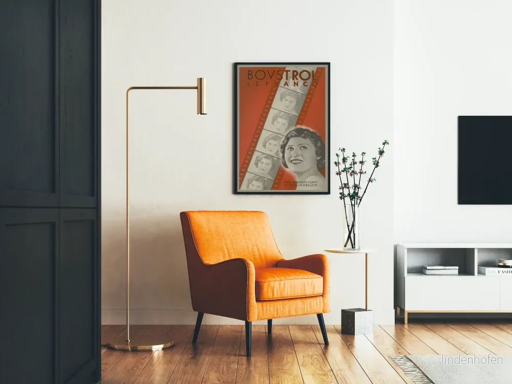 Vintageposter BOVSTROL Lefrancq för retro väggdekoration - Bild 2
