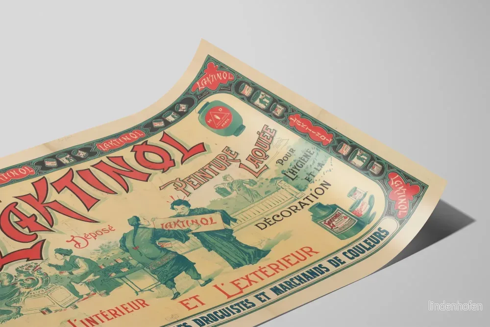 Vintageposter Le Laktinol – Glansig målning för inomhus- och utomhusbruk - Bild 2
