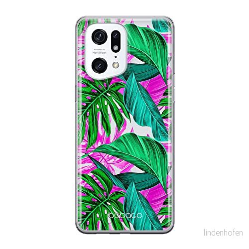 ERT GROUP mobiltelefonfodral för Oppo FIND X5 PRO originalt och officiellt licensierat Babaco mönster Plants 004 optimalt anpassad till formen på mobiltelefonen, gedeeltelijk transparant 5905511406011