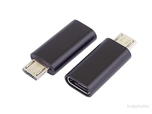 PremiumCord USB C till mikro adapter, C/uttag 2.0 micro B/kontakt, färg svart 8592220021146