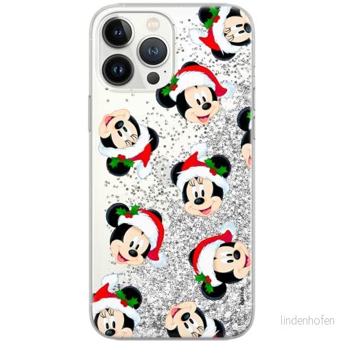 ERT GROUP mobiltelefonfodral för Apple Iphone 12 PRO MAX originalt och officiellt licensierat Disney mönster Mickey & Minnie 016 Vit anpassad till formen på mobiltelefonen, med glitter overflow effekt 5903040383018