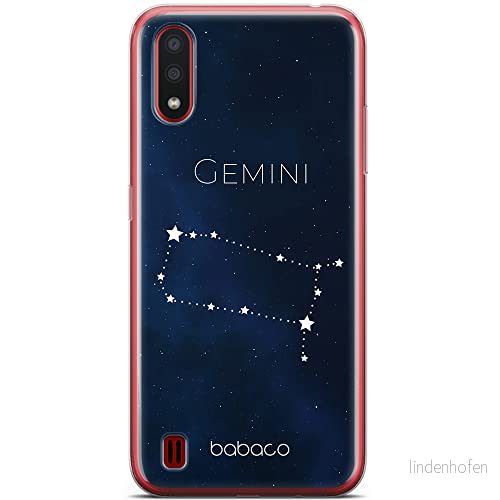 ERT GROUP mobiltelefonfodral för Samsung A01 originalt och officiellt licensierat Babaco mönster Zodiac Constellation 003 anpassad till formen på mobiltelefonen, fodral tillverkad av TPU plast 5903932190274