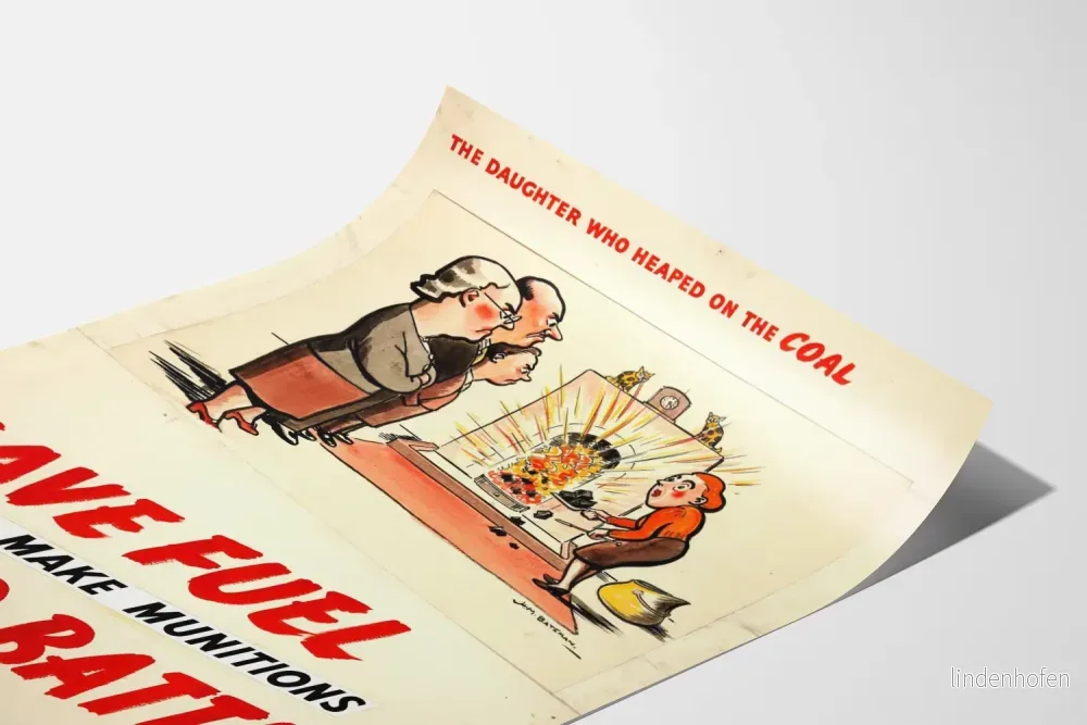 Vintageposter Spara bränsle för kriget - Bild 3