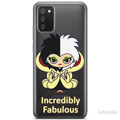 ERT GROUP mobiltelefonfodral för Samsung A02S originalt och officiellt licensierat Disney mönster Cruella 006 optimalt anpassad till formen på mobiltelefonen, gedeeltelijk transparant 5905131490360