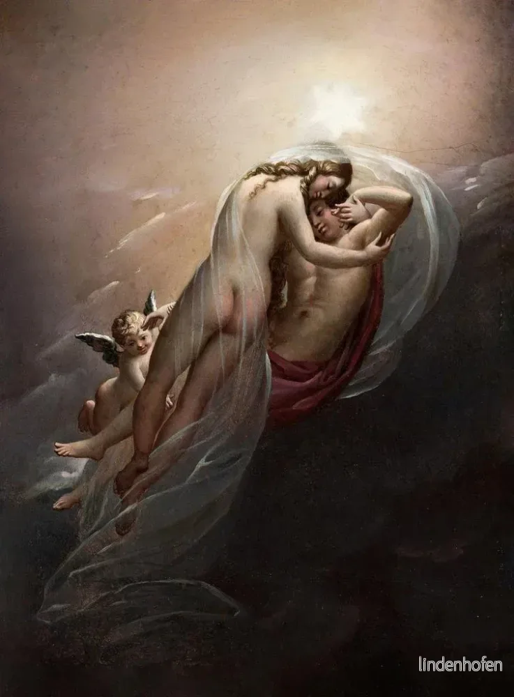 Målning Aurore et Céphale - Anne-Louis Girodet-Trioson | Konsttryck - Bild 2