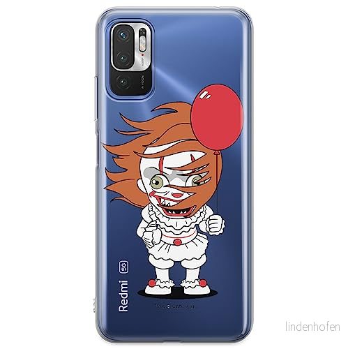 ERT GROUP mobiltelefonfodral för Xiaomi REDMI NOTE 10 5G / POCO M3 PRO originalt och officiellt licensierat Horror mönster It 005 anpassad till formen på mobiltelefonen, gedeeltelijk transparant 5905131956132