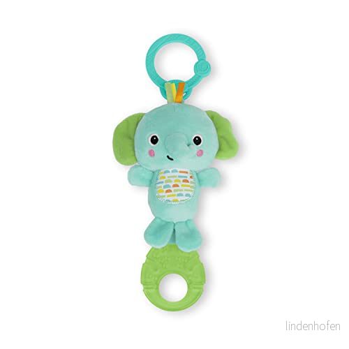 Bright Starts Tug Tunes Elefant plyschdjur, 4 olika melodier, för nyfödda och äldre 74451130876