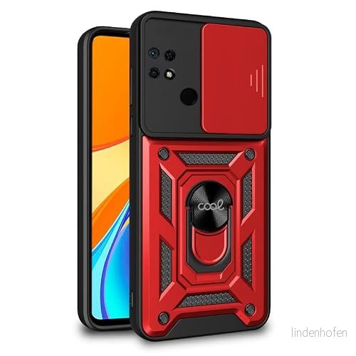 Cool fodral för Xiaomi Redmi 9C / 10A Hard Ring Röd 8434847063645