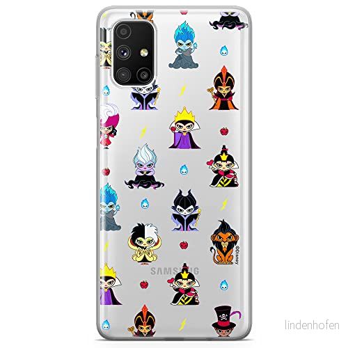 ERT GROUP mobiltelefonfodral för Samsung M51 originalt och officiellt licensierat Disney mönster Villains 007 optimalt anpassad till formen på mobiltelefonen, gedeeltelijk transparant 5905131384478