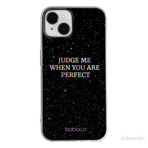 ERT GROUP mobiltelefonfodral för Apple Iphone 14 originalt och officiellt licensierat Babaco mönster Judge me 002 optimalt anpassad till formen på mobiltelefonen, fodral tillverkad av TPU plast 5905131882226