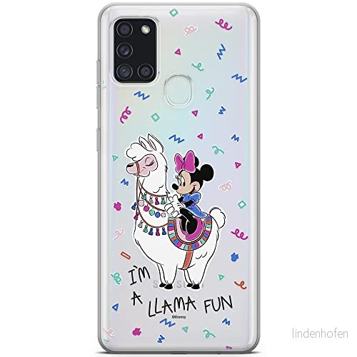 ERT GROUP mobiltelefonfodral för Samsung A21s originalt och officiellt licensierat Disney mönster Minnie 049 optimalt anpassad till formen på mobiltelefonen, gedeeltelijk transparant 5903040263259