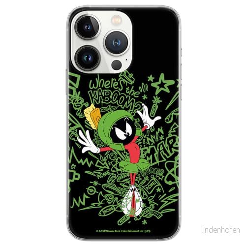 ERT GROUP mobiltelefonfodral för Iphone 13 PRO MAX originalt och officiellt licensierat Looney Tunes mönster Marvin 007 anpassad till formen på mobiltelefonen, fodral tillverkad av TPU plast 5905795130619