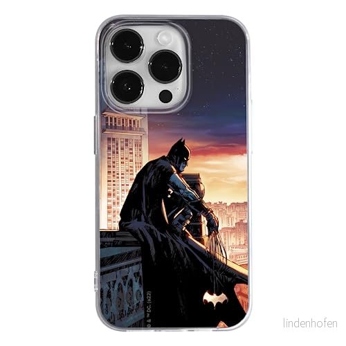 ERT GROUP mobiltelefonfodral för Apple Iphone 14 PRO MAX originalt och officiellt licensierat DC mönster Batman 060 optimalt anpassad till formen på mobiltelefonen, fodral tillverkad av TPU plast 5905131939616
