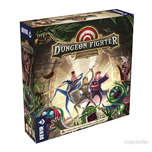 Devir Dungeon Fighter 2. Ed, brädspel, brädspel med vänner, roligt 8 år (BGDUFSP), flerfärgad 8436589627338