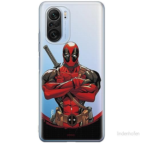 ERT GROUP mobiltelefonfodral för Xiaomi MI 11i/ REDMI K40/K40 PRO/POCO F3/ F3 PRO originalt och officiellt licensierat Marvel mönster Deadpool 006, gedeeltelijk transparant 5905511892197