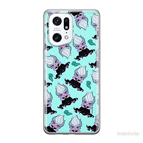 ERT GROUP mobiltelefonfodral för Oppo FIND X5 PRO originalt och officiellt licensierat Disney mönster Ursula 005 optimalt anpassad till formen på mobiltelefonen, fodral tillverkad av TPU plast 5905511412197