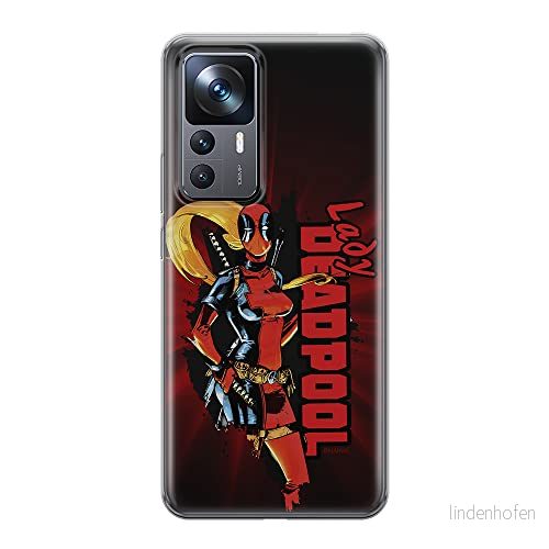 ERT GROUP mobiltelefonfodral för Xiaomi 12T/12T pro/K50 Ultra originalt och officiellt licensierat Marvel mönster Deadpool 009 anpassad till formen på mobiltelefonen, fodral tillverkad av TPU plast 5905511571184