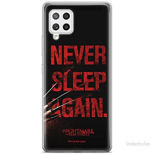 ERT GROUP mobiltelefonfodral för Samsung A42 5G originalt och officiellt licensierat Horror mönster Nightmare of Elm Street 003 anpassad till formen på mobiltelefonen, fodral tillverkad av TPU plast 5905511076160