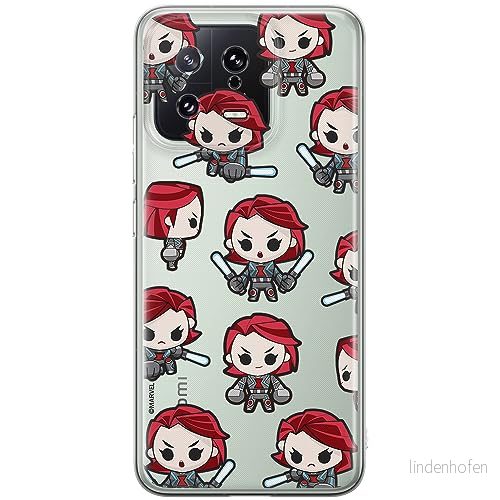 ERT GROUP mobiltelefonfodral för Xiaomi 13 originalt och officiellt licensierat Marvel mönster Black Widow 013 optimalt anpassad till formen på mobiltelefonen, gedeeltelijk transparant 5905511903176