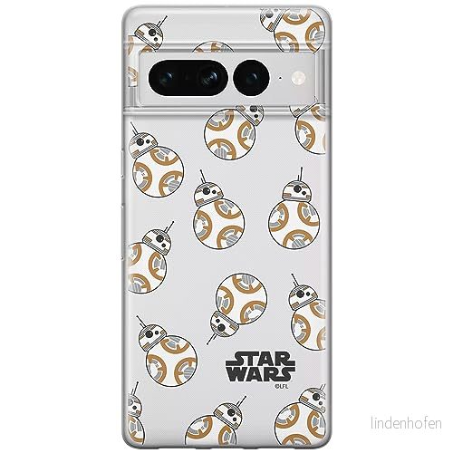 ERT GROUP mobiltelefonfodral för Google PIXEL 7 PRO originalt och officiellt licensierat Star Wars mönster BB 8 004 optimalt anpassad till formen på mobiltelefonen, gedeeltelijk transparant 5905795166588