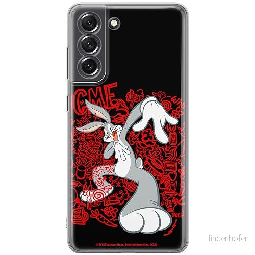 ERT GROUP mobiltelefonfodral för Samsung S21 FE originalt och officiellt licensierat Looney Tunes mönster Bugs 018 optimalt anpassad till formen på mobiltelefonen, fodral tillverkad av TPU plast 5905795081980