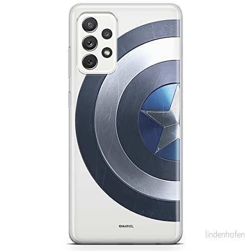ERT GROUP mobiltelefonfodral för Samsung A73 5G originalt och officiellt licensierat Marvel mönster Captain America 006 optimalt anpassad till formen på mobiltelefonen, gedeeltelijk transparant 5904805513169