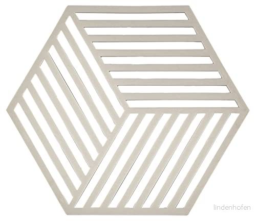 Zone Denmark Trivet Hexagon Warm Grey 16 x 14 cm 5708760594245