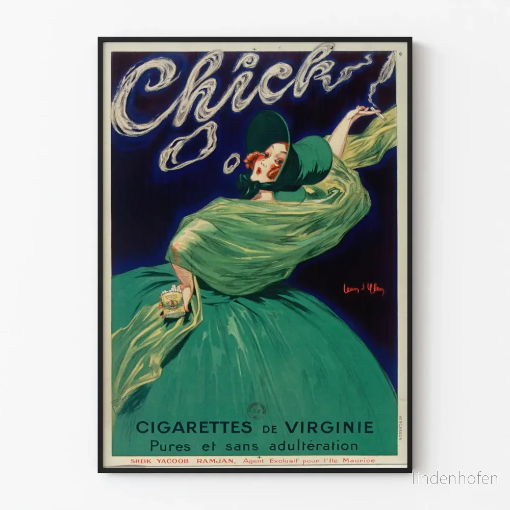 Vintage Cigarettes-Poster från Virginia - Retro väggdekoration