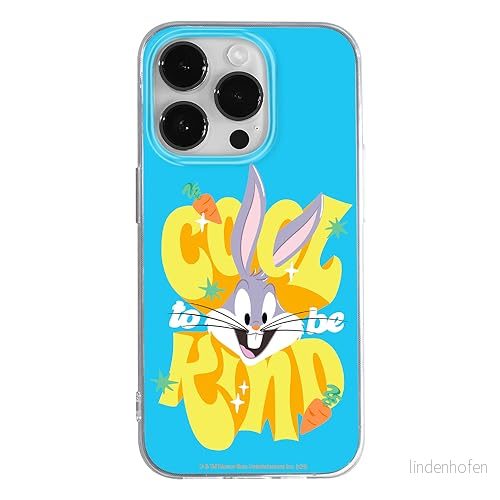 ERT GROUP mobiltelefonfodral för Iphone 14 PRO originalt och officiellt licensierat Looney Tunes mönster Bugs 014 optimalt anpassad till formen på mobiltelefonen, fodral tillverkad av TPU plast 5905795077020