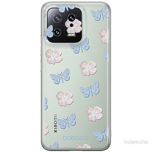ERT GROUP mobiltelefonfodral för Xiaomi 13 originalt och officiellt licensierat Babaco mönster Flowers 043 optimalt anpassad till formen på mobiltelefonen, gedeeltelijk transparant 5905511904425