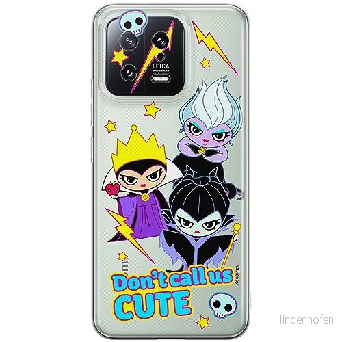 ERT GROUP mobiltelefonfodral för Xiaomi 13 originalt och officiellt licensierat Disney mönster Villains 003 optimalt anpassad till formen på mobiltelefonen, gedeeltelijk transparant 5905511915001