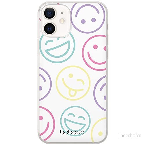ERT GROUP mobiltelefonfodral för Apple Iphone 12 Mini originalt och officiellt licensierat Babaco mönster Positive vibes 002 Vit anpassad till formen på mobiltelefonen, gedeeltelijk transparant 5903932964042