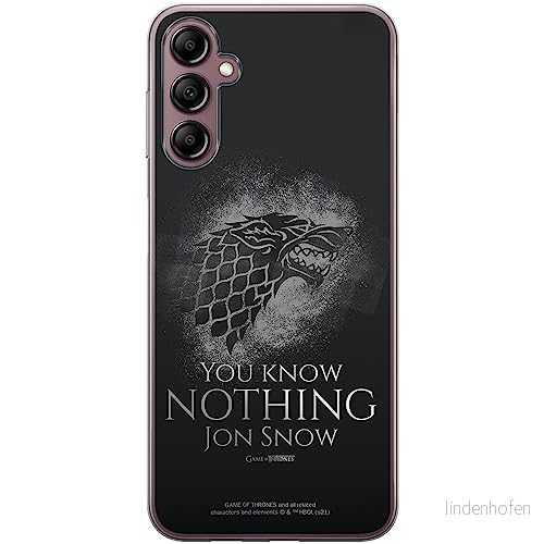 ERT GROUP mobiltelefonfodral för Samsung A14 4G/5G originalt och officiellt licensierat Game of Thrones mönster 020 optimalt anpassad till formen på mobiltelefonen, fodral tillverkad av TPU plast 5905511823795