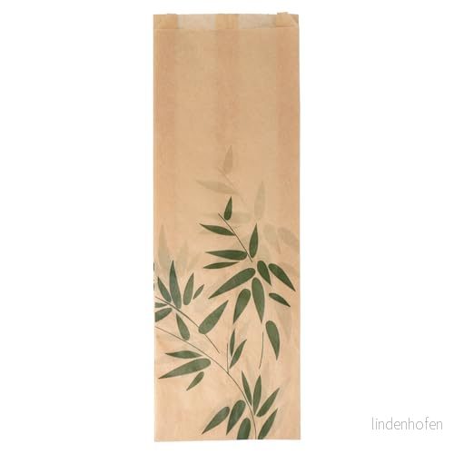 Baguette väskor Garni ”Feel Green” 34 g sm 12 + 4 x 35 cm naturlig fettbeständig park. 500 enheter 8420499147123