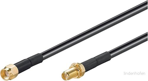 Wentronic WLAN Antennförlängningskabel (RP-SMA-kontakt till RP-hona) 1 m 4040849516764