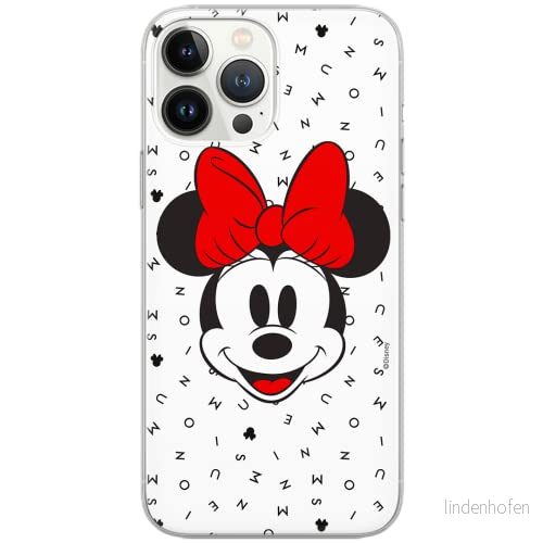 ERT GROUP mobiltelefonfodral för Huawei P30 originalt och officiellt licensierat Disney mönster Minnie 056 Vit optimalt anpassad till formen på mobiltelefonen, fodral tillverkad av TPU plast 5903537568454