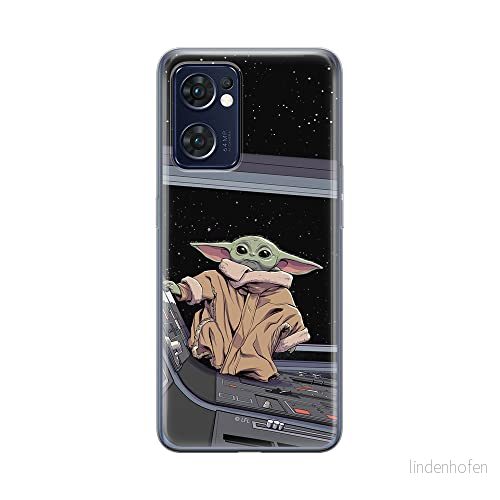 ERT GROUP mobiltelefonfodral för Oppo RENO 7 5G originalt och officiellt licensierat Star Wars mönster Baby Yoda 025 optimalt anpassad till formen på mobiltelefonen, fodral tillverkad av TPU plast 5905511312985