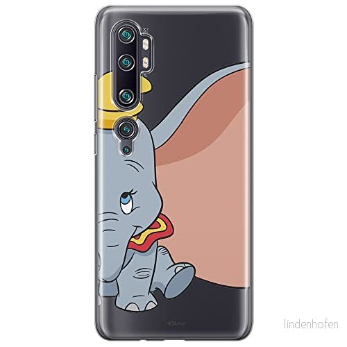 ERT GROUP mobiltelefonfodral för Xiaomi MI NOTE 10 / PRO originalt och officiellt licensierat Disney mönster Dumbo 007 anpassad till formen på mobiltelefonen, gedeeltelijk transparant 5904805578083