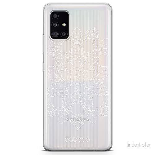 ERT GROUP mobiltelefonfodral för Samsung A51 5G originalt och officiellt licensierat Babaco mönster Mandalas 006 Vit optimalt anpassad till formen på mobiltelefonen, gedeeltelijk transparant 5904805836930