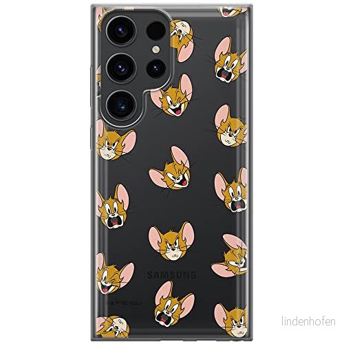 ERT GROUP mobiltelefonfodral för Samsung S23 ULTRA originalt och officiellt licensierat Tom & Jerry mönster 008 optimalt anpassad till formen på mobiltelefonen, gedeeltelijk transparant 5905511469719