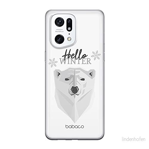 ERT GROUP mobiltelefonfodral för Oppo FIND X5 PRO originalt och officiellt licensierat Babaco mönster Winter 003 optimalt anpassad till formen på mobiltelefonen, fodral tillverkad av TPU plast 5905511405502