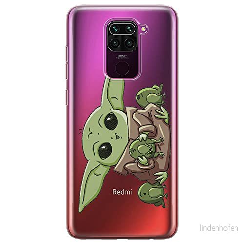 ERT GROUP mobiltelefonfodral för Xiaomi REDMI NOTE 9 originalt och officiellt licensierat Star Wars mönster Baby Yoda 014 optimalt anpassad till formen på mobiltelefonen, gedeeltelijk transparant 5904805056062